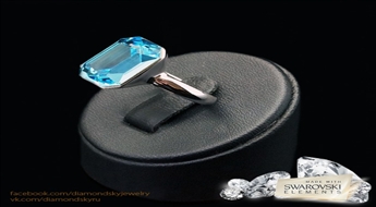 Gredzens "Nova" ar Swarovski™ kristāliem