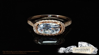 Gredzens "Eva" ar Swarovski™ kristāliem