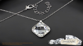 Kulons "Kristāla Rombs" ar Swarovski™ kristāliem