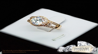Gredzens "Brīnišķīgs" ar Swarovski™ kristāliem