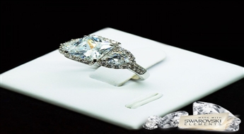 Gredzens "Princese II" ar Swarovski™ kristāliem