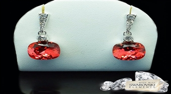 Auskari "Apžilbinošs Mirdzums II" ar Swarovski™ kristāliem