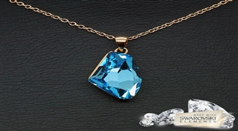 Kulons "Hiporboreja (Aquamarine Blue)" ar Swarovski™ kristāliem