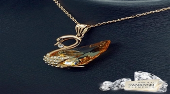 Kulons "Princese – Gulbis IV" ar Swarovski™ kristāliem