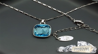 Kulons "Luksors II (Aquamarine Blue)" ar Swarovski™ kristāliem