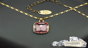 Kulons "Luksors II (Rose)" ar Swarovski™ kristāliem