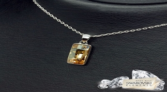 Kulons "Vladlena (Golden Shadow)" ar Swarovski™ kristāliem