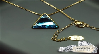 Kulons "Osiris II (Aquamarine Blue)" ar Swarovski™ kristāliem
