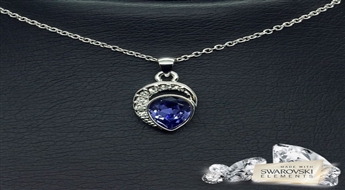 Kulons "Danaja (Capri Blue)" ar Swarovski™ kristāliem