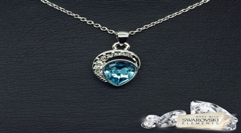 Kulons "Danaja (Aquamarine Blue)" ar Swarovski™ kristāliem