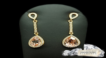 Auskari "Mišela" ar Swarovski™ kristāliem