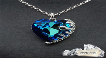 Kulons "Amors (Bermuda Blue)" ar Swarovski™ kristāliem