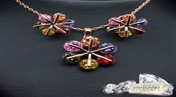 Komplekts "Sniegpārsliņa" ar Swarovski™ kristāliem