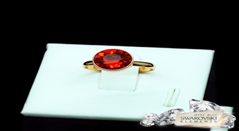 Gredzens "Burvība (Siam)" ar Swarovski™ kristāliem