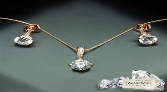 Komplekts "Junona II" ar Swarovski™ kristāliem