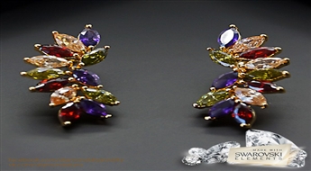 Auskari "Selena II" ar Swarovski™ kristāliem
