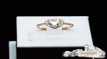 Gredzens "Romeo" ar Swarovski™ kristāliem