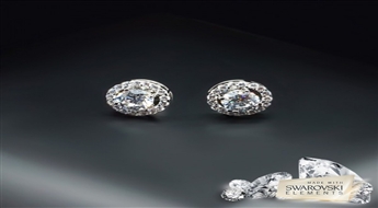 Auskari "Sirdis un Bultas" ar Swarovski™ kristāliem