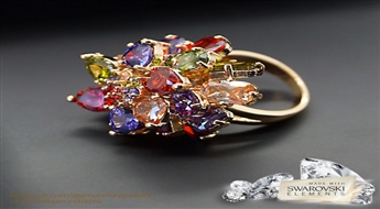 Gredzens "Fillori Burvība II" ar Swarovski™ kristāliem