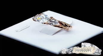 Gredzens "Natalī" ar Swarovski™ kristāliem