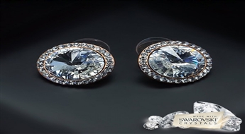 Auskari "Kāpa" ar Swarovski™ kristāliem