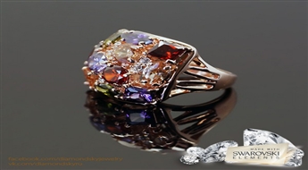 Gredzens "Greznība" ar Swarovski™ kristāliem