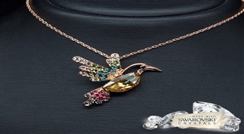Kulons "Kolibri" ar Swarovski™ kristāliem