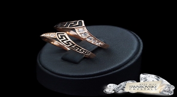 Gredzens "Hēmera" ar Swarovski™ kristāliem