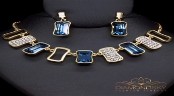 Komplekts "Mirdzums" ar Swarovski™ kristāliem