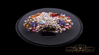 Gredzens "Jūras Zvaigzne" ar Swarovski™ kristāliem