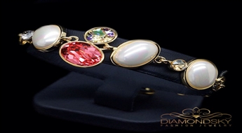 Aproce "Pērļu Kārdinājums II" ar Swarovski™ kristāliem