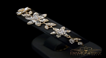 Aproce "Saules Puķe III" ar Swarovski™ kristāliem