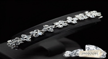 Aproce "Četrlāpu Āboliņš" ar Swarovski™ kristāliem