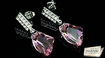 Настоящее кристальное великолепие! Позолоченные серьги “Дарси” с яркими кристаллами Swarovski Elements™ со скидкой 50%!