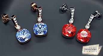 Маленькая прелесть! Пара сережек классического дизайна “Ослепительный Блеск II” с Австрийскими кристаллами Swarovski™.