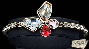 Изящный позолоченный браслет “Сказочный Мотылёк II” с кристаллами Swarovski™ по ознакомительной цене!