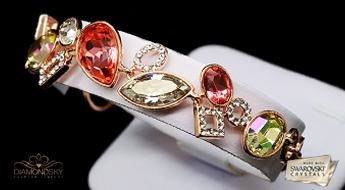 Роскошный дизайн! Позолоченный браслет “Фактор Блеска” с яркими кристаллами Swarovski™.