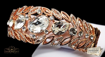 Позолоченный браслет “Персей” с кристаллами Swarovski™ по ознакомительной цене!