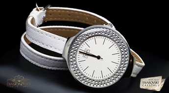 Ультрамодные часы “Сентелла” с инкрустацией из 105 кристаллов Swarovski™.