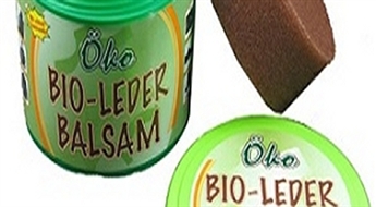 Tikai 4.40€/3.09Ls par augstas kvalitātes bezkrāsainu, ekoloģisko balzāmu "Bio Leder Balsam" ar sūkli nevainojamai ādas kopšanai!