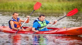 Divvietīgās smailītes noma, laivu un cilvēku transports braucienam Cēsis – Sigulda -52%