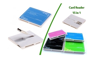 USB 2.0 Card Reader karšu lasītājs "15 VIENĀ"!