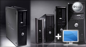 Jaudīgs un mūsdienīgs personālais dators DELL Business ar licencētu Windows XP Proffesional + 17 LCD monitors (refurbished) dāvanā