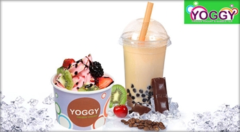 «Bubble Tea» (500 мл) с выбранными Вами добавками или мороженое-йогурт Frozen Yoghurt (500 мл) со скидкой 36%!