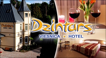 Dzintars Hotel (Юрмала): романтический отдых для двоих со скидкой 53% + вино и жульен в ресторане!