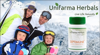 Uztura bagātinātājs - augu formula imunitātes nostiprināšanai no Unifarma Herbals „Septimune Tablets” N100 ar  atlaidi 50%!