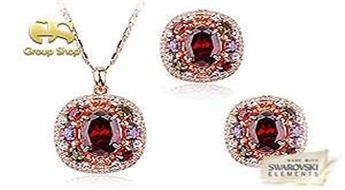 Noslēpumains un stilīgs komplekts "Orakuls" ar Swarovski Elements™  kristāliem no serijas ar ierobežotu tirāžu.