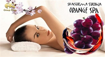 Процедура с красным вином ( 90 минут ) в студии красоты "Orange Spa" со скидкой 50%!