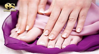 Komplektā izdevīgāk! Klaliskais pedikīrs ar Gelish + klasiskais manikīrs ar Gelish laku par 50% lētāk!