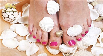 Klasiskais pedikīrs + GELISH  + pīlings ar AHA skābēm + burbuļvanna + sviests ar 55% atlaidi!